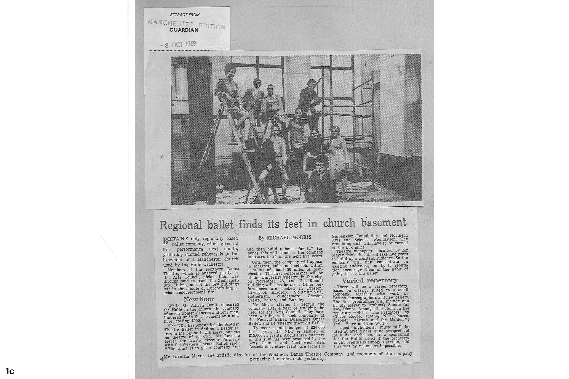 Newspaper clipping from 1969