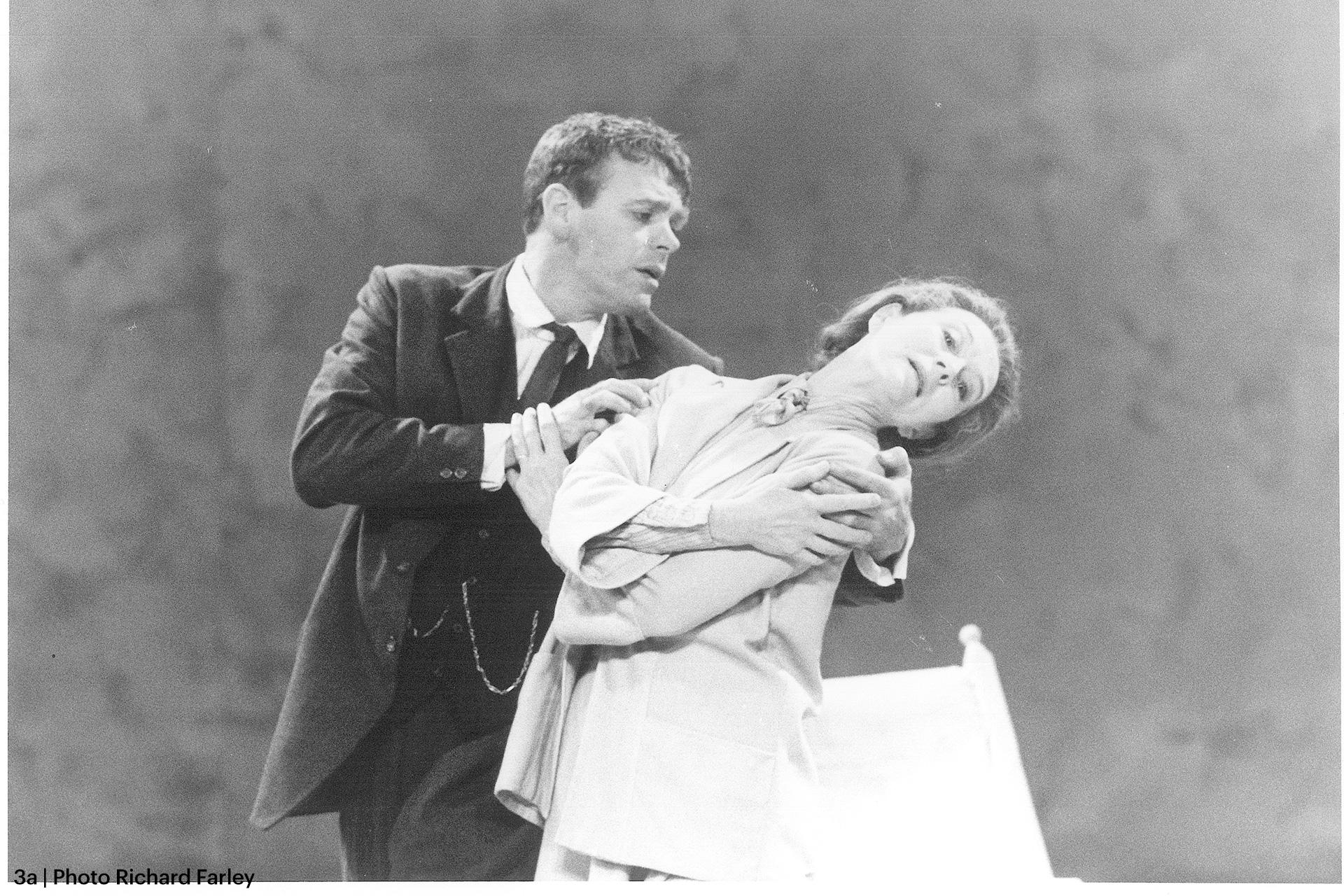 Christopher Gable embraces Moira Shearer on stage