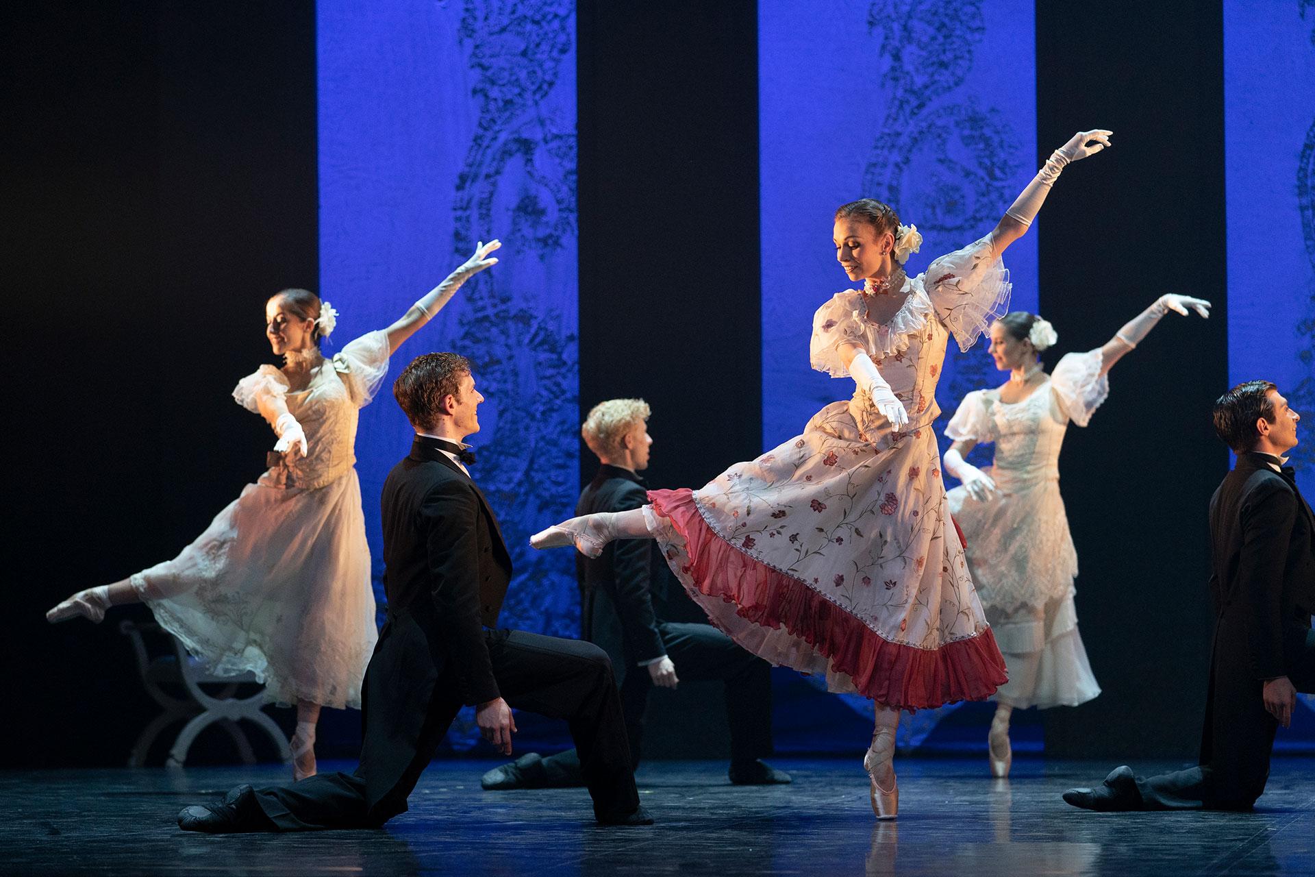 Couples dance at a party in the heart of London