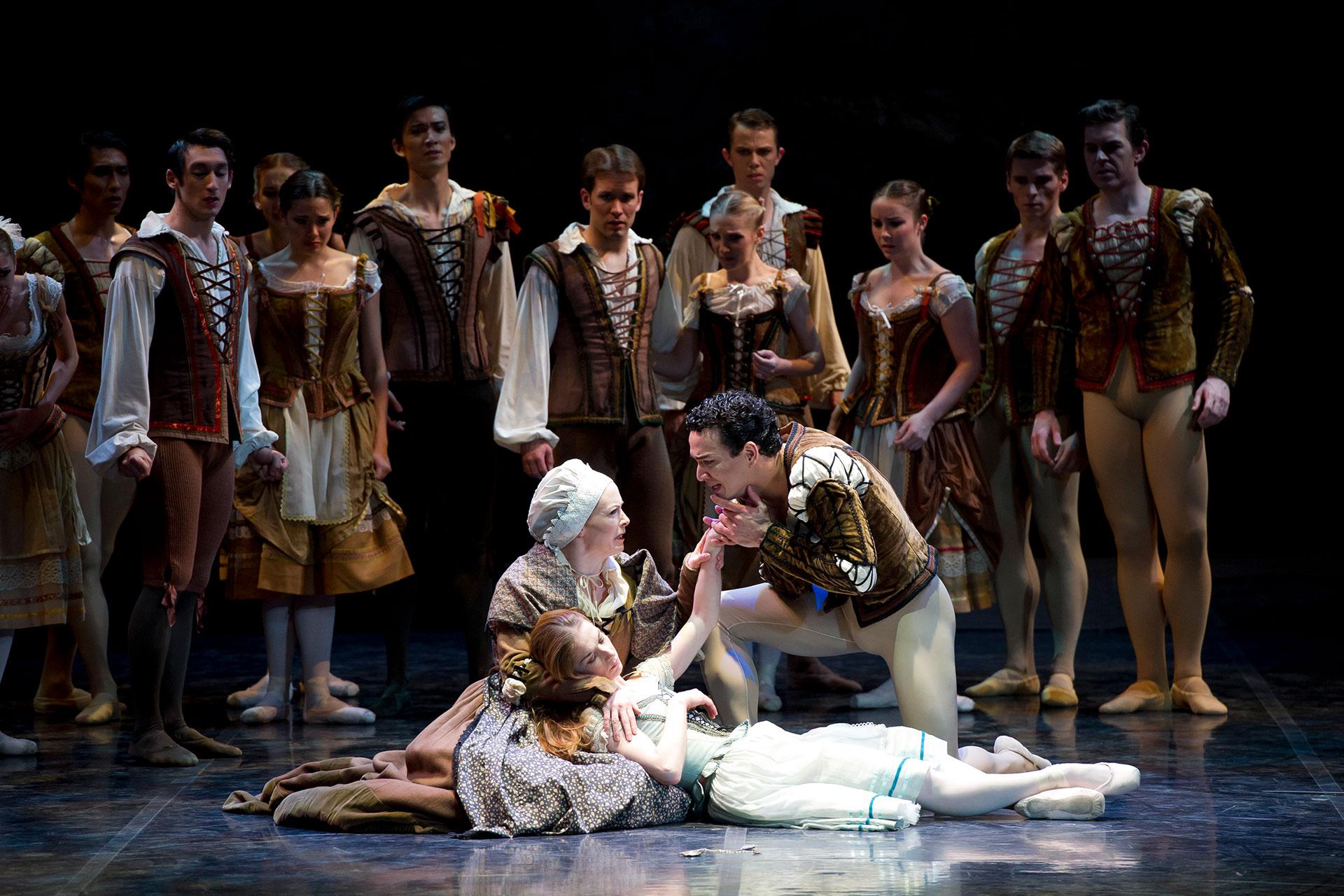 The villagers turn against Albrecht after Giselle takes her life