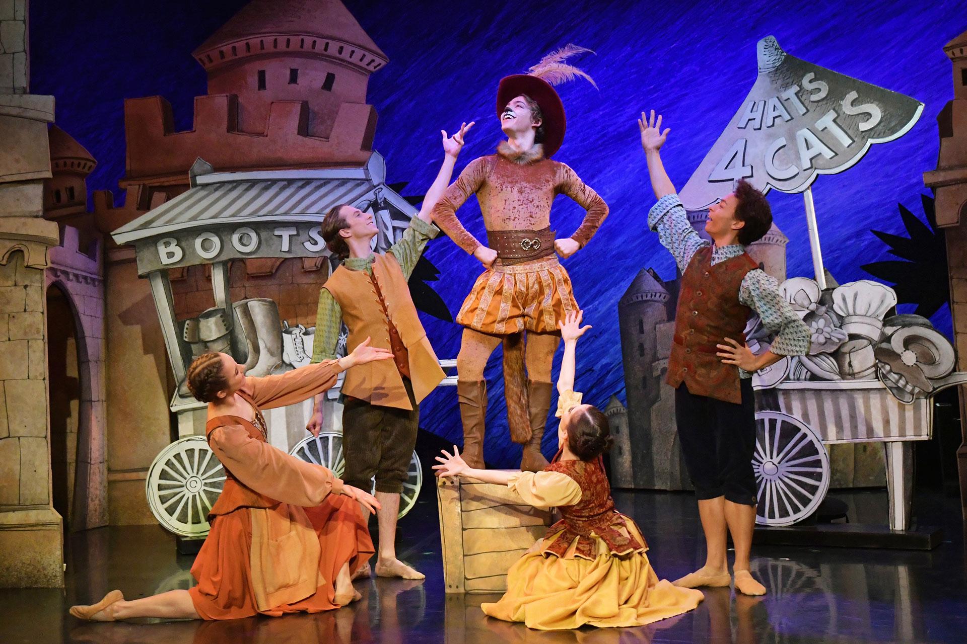 Puss in Boots stands tall in his fine new clothes