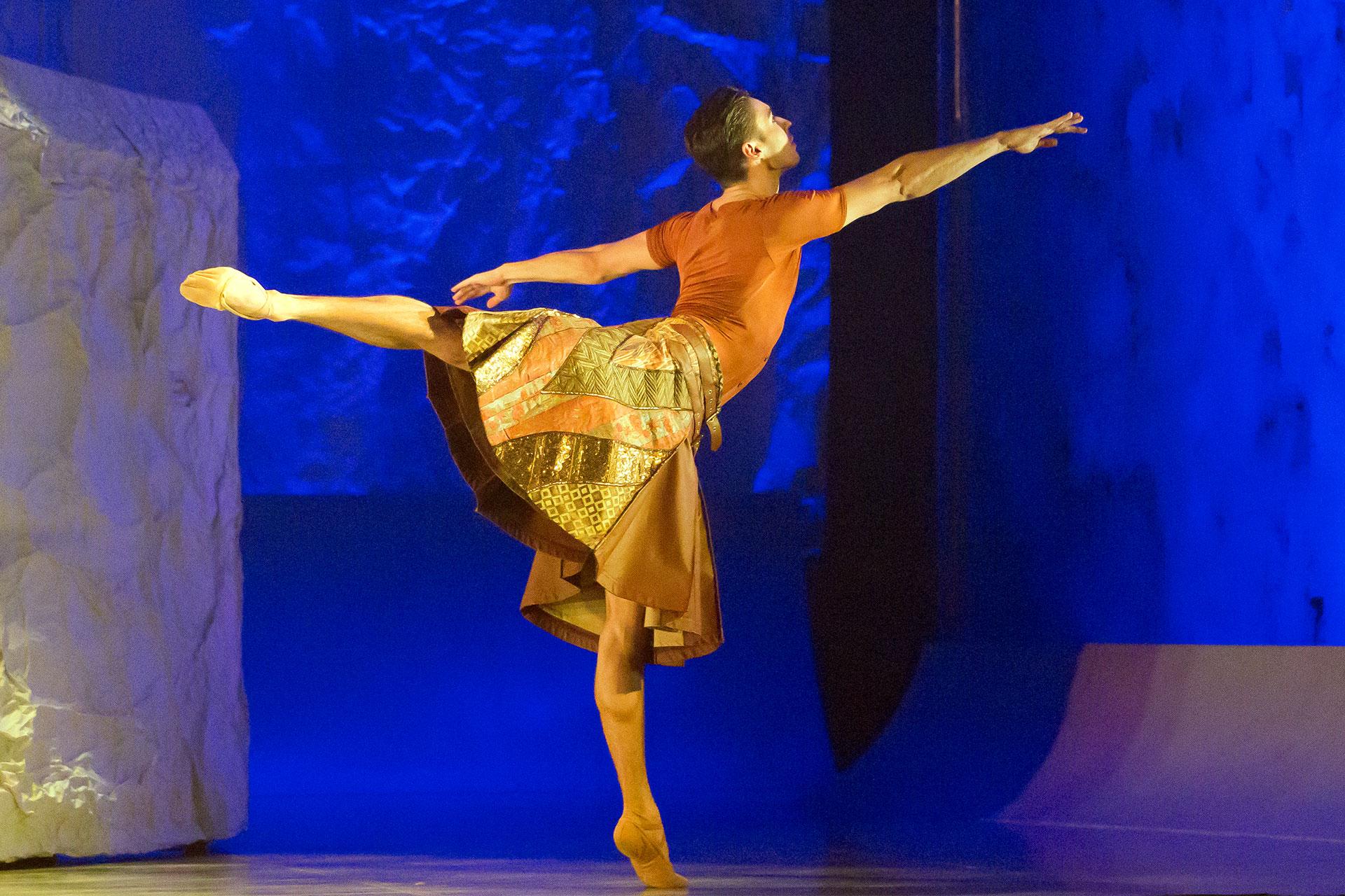 Prince Adair dances arabesque